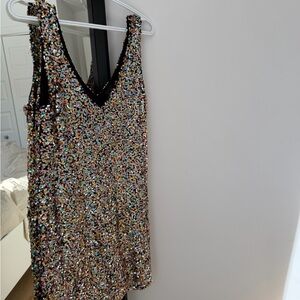 Reitmans Multicolor Sequin Mini Dress
